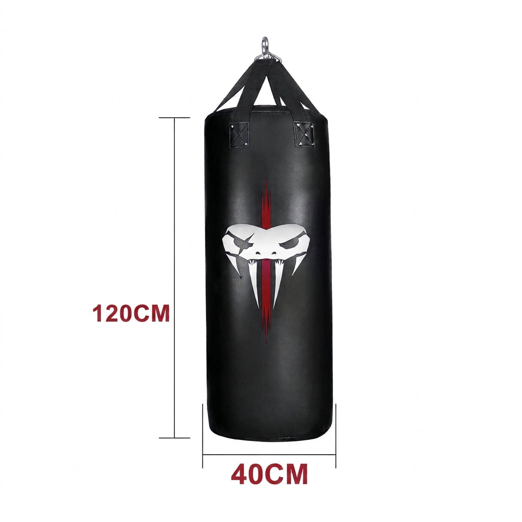 Sac de frappe avec chaîne en métal renforcé – 80 ou 120 cm