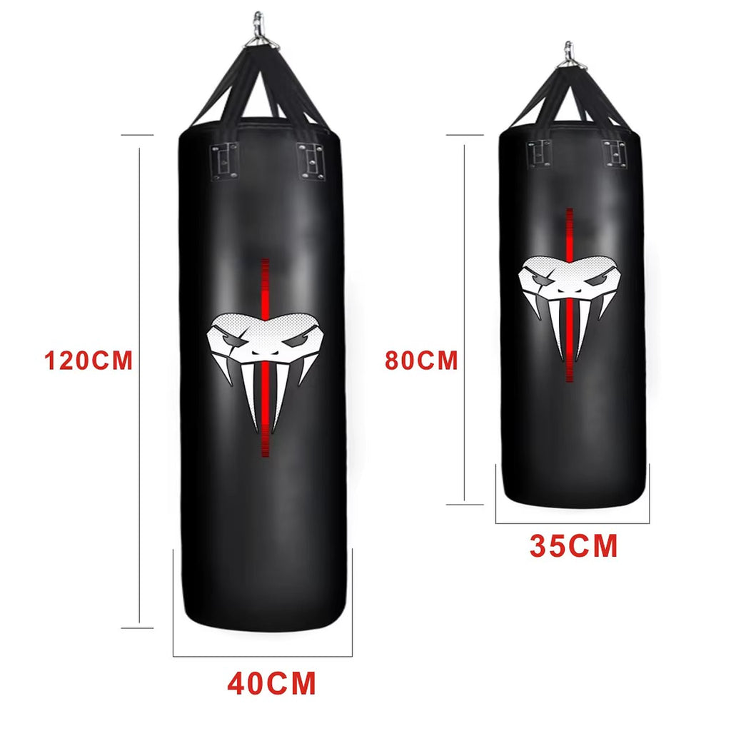 Sac de frappe avec chaîne en métal renforcé – 80 ou 120 cm