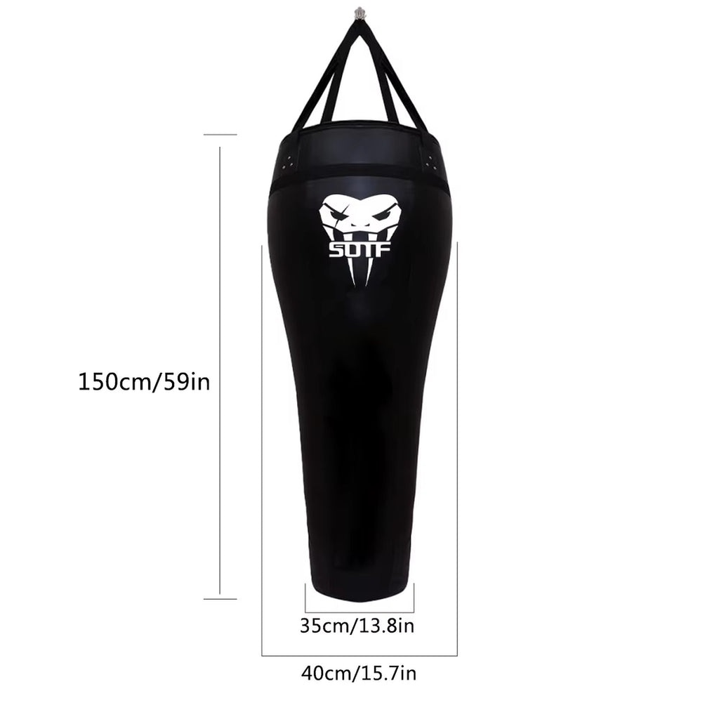 Sac de frappe uppercut & corps avec sangle de suspension renforcé – 150 cm
